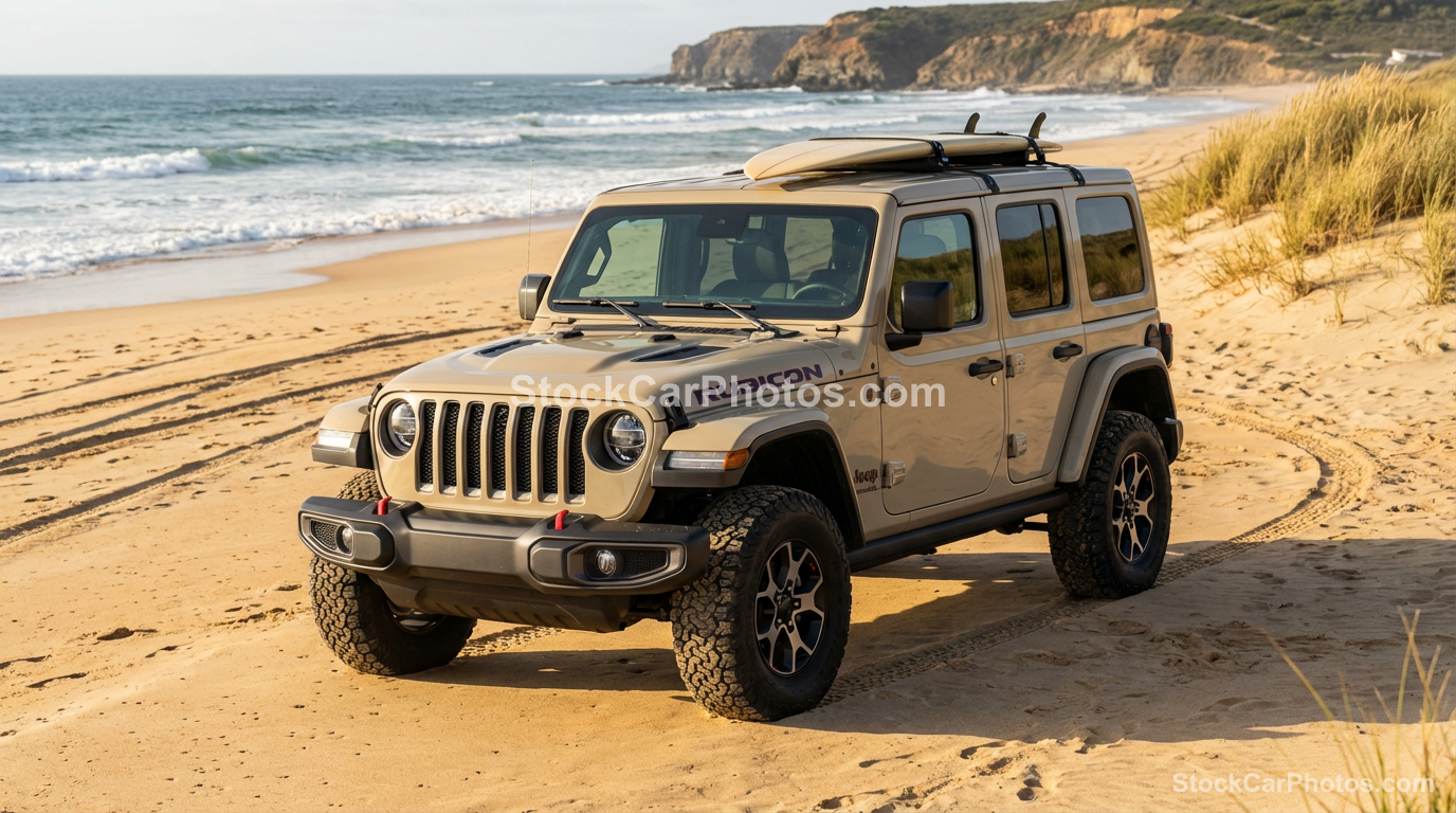  Jeep Wrangler  - Beach Front 3/4 view