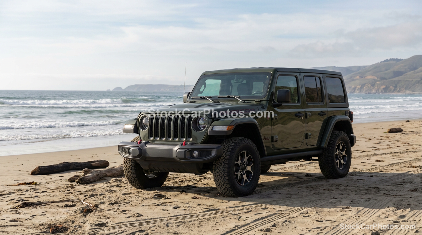  Jeep Wrangler  - Beach Front 3/4 view