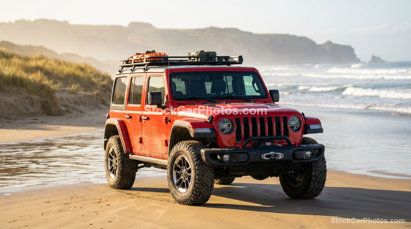  Jeep Wrangler  - Beach Front 3/4 view